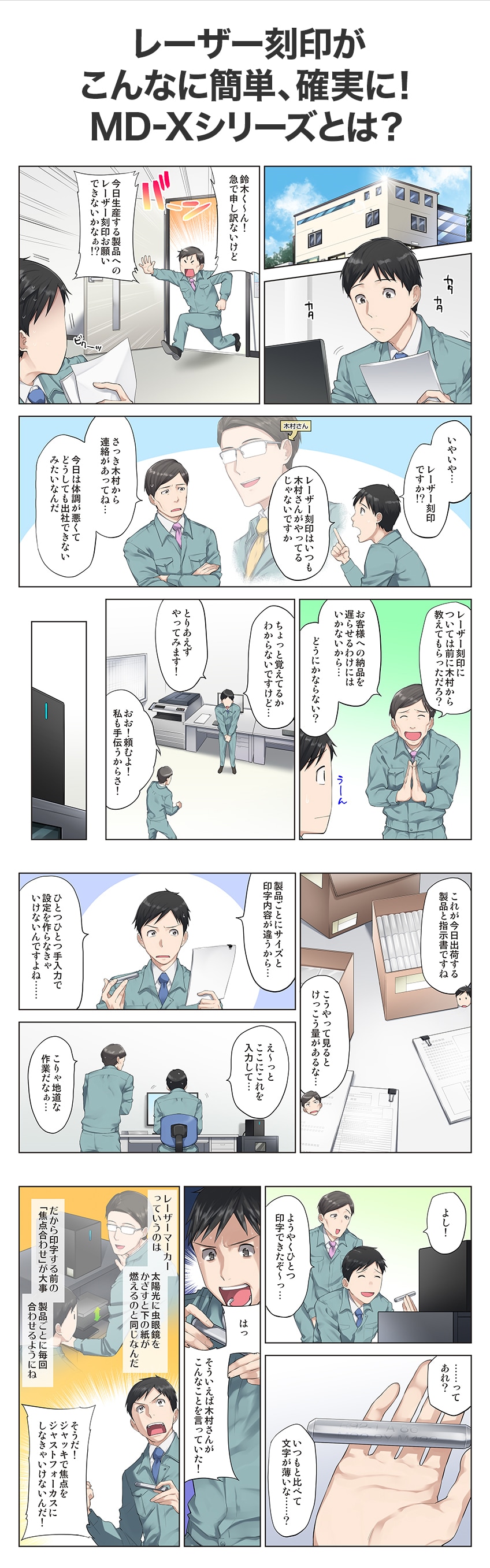 レーザー刻印がこんなに簡単、確実に！MD-Xシリーズとは？