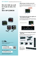 Sê-ri AP-C30/30 Bộ cảm biến áp suất kỹ thuật số 2 màu Catalo