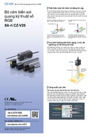 Sê-ri CZ-V20 Bộ cảm biến sợi quang kỹ thuật số RGB Catalo