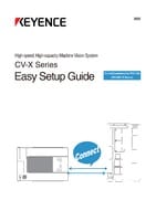 Sê-ri CV-X Hướng dẫn cài đặt dễ dàng Điều khiển/Liên kết PLC giao tiếp (Sê-ri FX MELSEC) (Tiếng Anh)