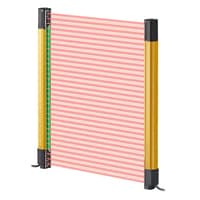 GL-VZ15FP - Thiết bị chính, loại bảo vệ ngón tay, 15 trục quang PNP